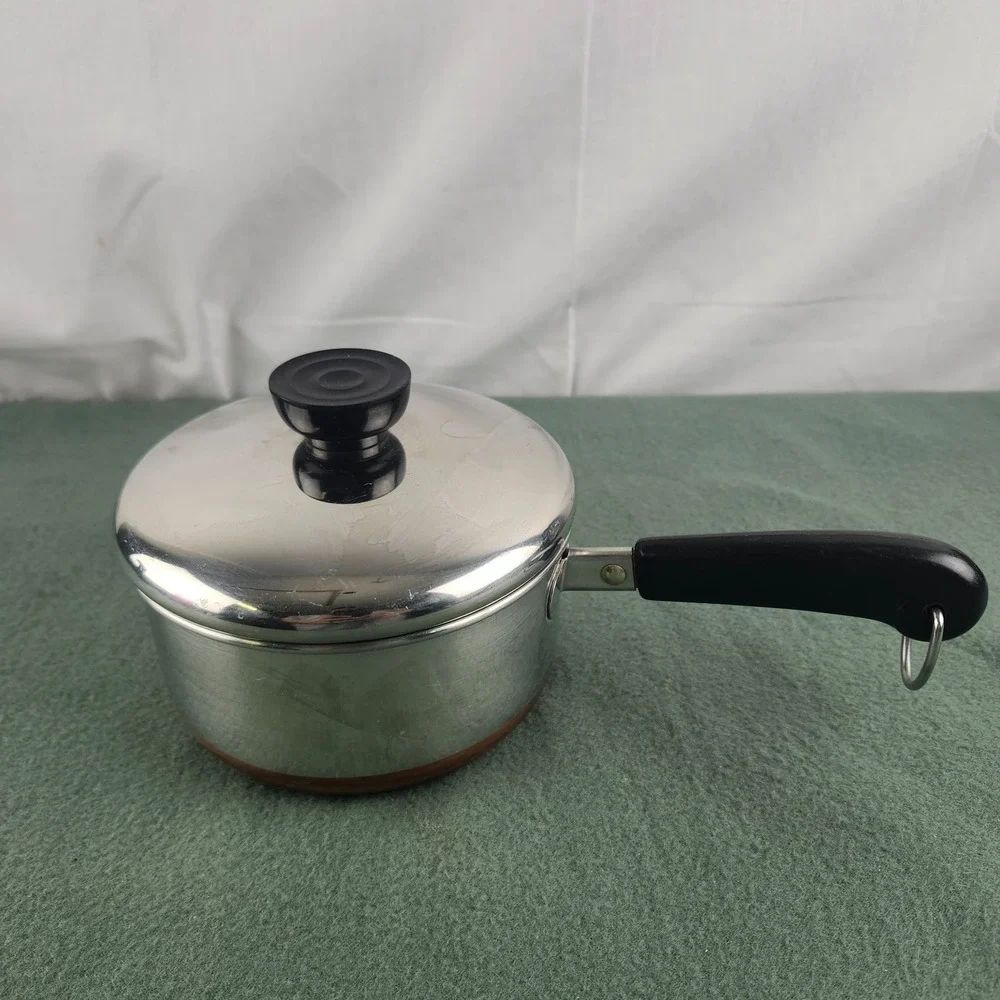 Beautiful Revere Ware 1 Qt Saucepan ~Stainless Steel ~Copper Bottom